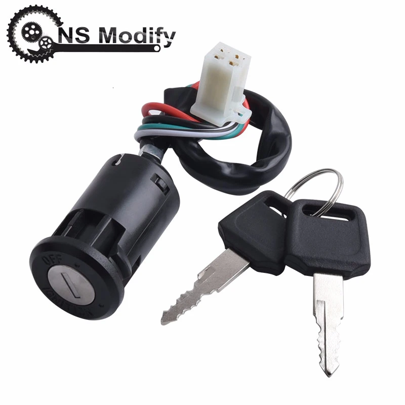 

NS Modify Universal Ignition Switch Motorcycle Ignition Key 50 70 90 110 125 150 200 250CC For Honda/Quad For Suzuki Scooter ATV