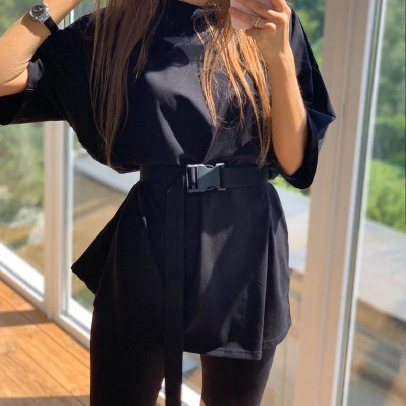 TITAME Casual Loose New Women's Two Piece Set Including Belt Solid Home Loose Sports Fashion Leisure Suit 2 Piece Set Women TITAME Casual Loose New Women's Two Piece Set Including Belt Solid Home Loose Sports Fashion Leisure Suit 2 Piece Set Women