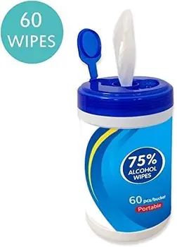 

60PCS 75% Alcohol Wet Wipes, Alcohol Cleaning Wipes for Hand Home House School Car Restaurant Outdoor Travel All Purpose
