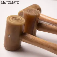 Rawhide головка молоток для резки кожи DIY ремесло пробойник для кожи режущий молоток инструмент с деревянной ручкой Кожа ремесло Резьба