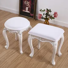 

Square Round Stool Chair Cover Elastic Printed Office Dining Dressing Table Chair Slipcover Universal for Bedroom Living Room