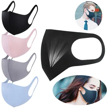 

Jelly Color Fashion Mask Anti Dust Windproof Mouth-muffle Nano Flu Bacteria Proof Breathable Face Masks for Adult Kids