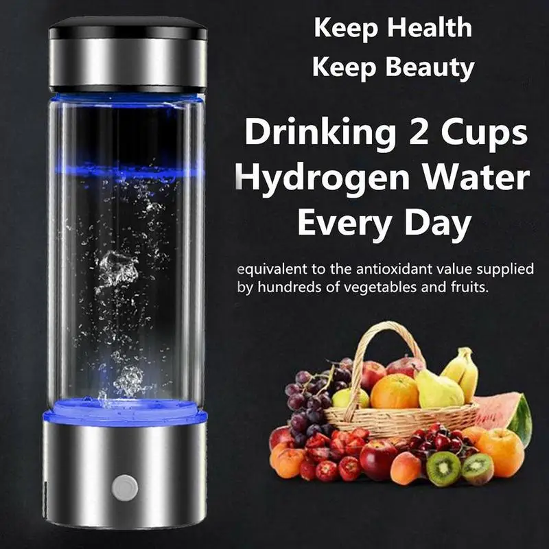 

Portable Water Bottle Hydrogen Water Generator Electrolysis Alkaline Maker Rechargeablepp Healthy Bot For Pure H2 PEM