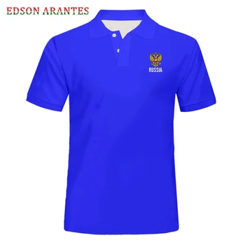 

Fghting Tribe Men's Polo Shirts 3D Print Russian Eagle Emblem Sign Tops Tees Royal Blue Short Sleeve Polo Shirt Fashion Polo
