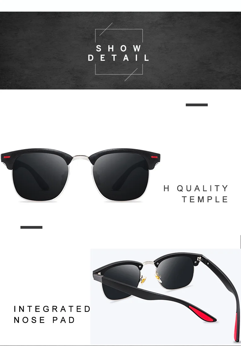 Роскошные сверхлегкие поляризованные солнцезащитные очки для мужчин и женщин, для вождения, квадратный стиль, солнцезащитные очки, мужские очки, UV400 Gafas De Sol
