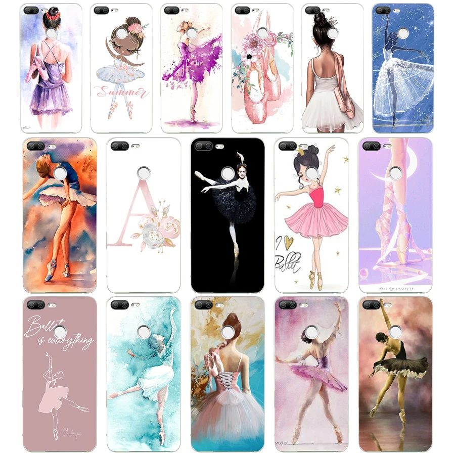 199Fg Ballerina Girl Dancing Gift Custodia Morbida In Silicone Tpu Cover Per Huawei Honor 9 10 20 Lite Pro