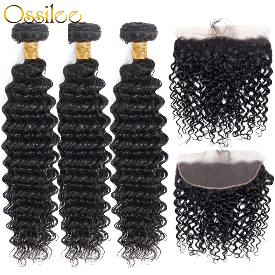 

Глубокие волнистые пучки с фронтальной бразильской планкой, пупряди с фронтальной застежкой, 3/4 пряди ков с фронтальной осью, RemyHair