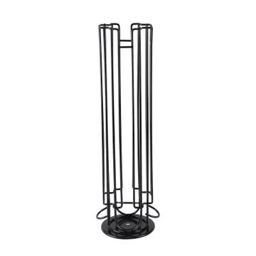  2020 Rotatable Coffee Pod Holder Iron Chrome Plating Display Capsule Rack Stand Storage Shelves For