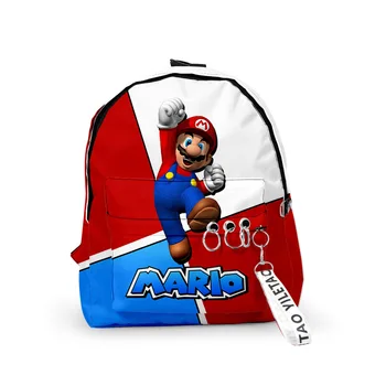 

Fashion Mochila Laptop Men&Women Super Mario Backpack New Sac A Dos Zipper Travel Bookbag Mujer School Bags for Teenage Girls