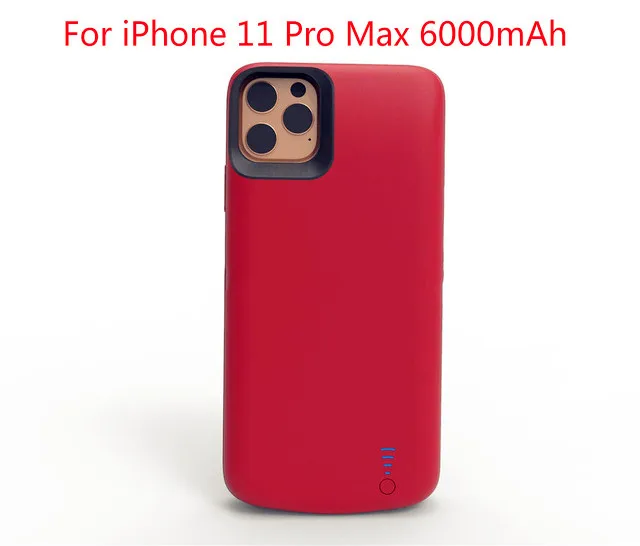 NTSPACE внешний аккумулятор чехол для iPhone 11 Pro Max резервного питания банк чехол для зарядки телефона чехол для iPhone 11 Pro зарядное устройство чехол - Цвет: Red for 11 Pro Max