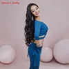 Oriental Dance Top/Pants V-Neck Shirt 7-Point Sleeve Trousers Practice Clothes Set Female Belly Dancewear Performance Clothing ► Photo 2/5