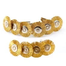 Полировальная щетка из медной проволоки колесо очистки насадка фрезы металлическая шлифовальная машина