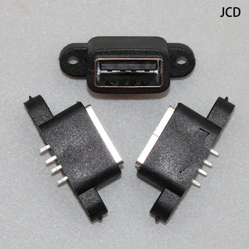 

2PCS/lot Waterproof USB 2.0 charging data tail plug-in USB built-in interface Port Connector Plug Jack Socket