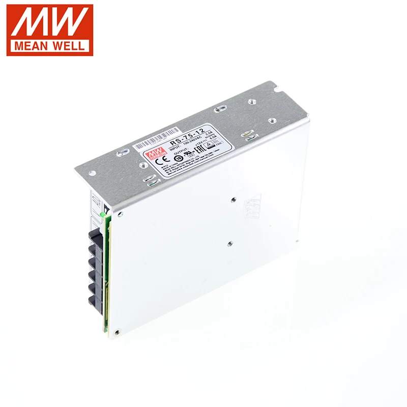 [Семь Неоновые] бренд MEAN WELL представляет RS-75 3,3 V 5V 12V 15V 24V 48V 75 Вт высокое Мощность высокая эффективность один Выход переключение Питание