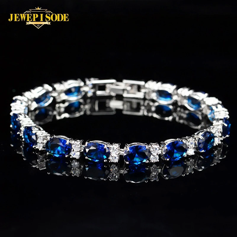 Jewepisode Pulsera De Plata 925 Para Mujer Joyer a De Esmeralda 
