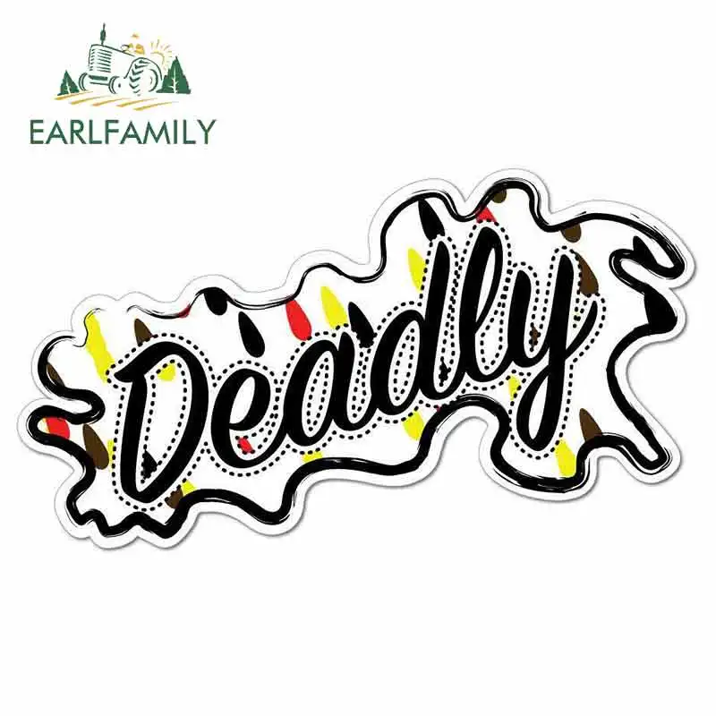 

EARLFAMILY 13cm x 13cm for Deadly Aboriginal Style Aussie Sign Car Stickers Vinyl JDM Bumper Trunk Truck Graphics Accessories