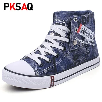 

Sneaker Women Casual Shoes High Top Denim Canvas Shoes Tenis Feminino Trainers Basket Femme Shoes Zapatillas Mujer 2019