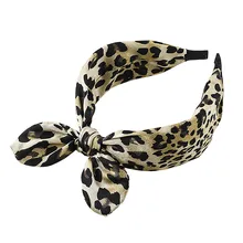 Bandeau maquillage 2019 accesorios para el cabello de moda mujer leopardo serpentina lazo horquilla cabeza aro nudo diadema para el cabello Envío Directo(China)