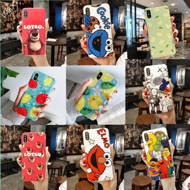 Shellfish fruit phone Чехол для iphone 6 6s 7 8 Plus силиконовый мягкий чехол ударопрочный и