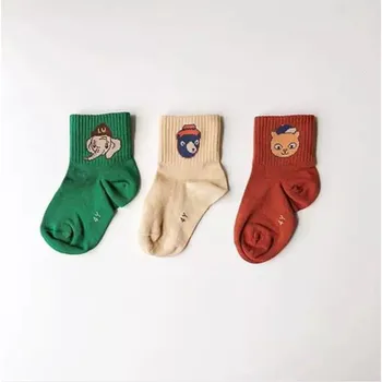 

EnkeliBB New Arricals Fashion Brand Animal Socks Baby Cotton Tube Socks Elephant Bear Cat Cartoon Socks High Quality Children