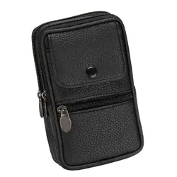 Для мужчин Fanny Pack мобильный чехол для телефона мужской черный кофе рюкзак из парусины молния портмоне Burse сумки повседневное поясная сумка