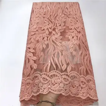 

African Lace Fabric Embroidered Nigerian Laces Fabric Bridal High Quality French Tulle Lace Fabric For Wedding Party