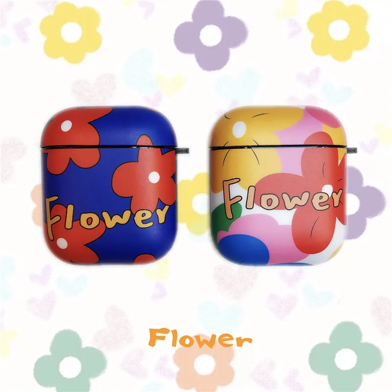 

Cute Flower Case For Apple Airpods Cover Silicone Cartoon Bluetooth Earphone Case Headphone Charging Box For Airpods Accessories
