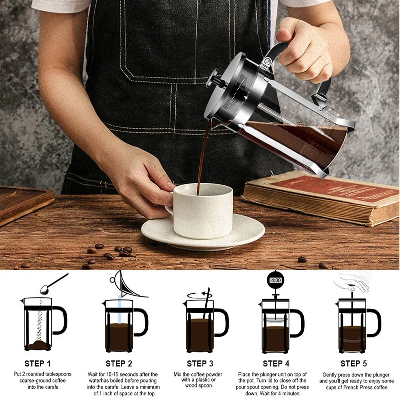French Press Coffee Maker \u0026 Large 