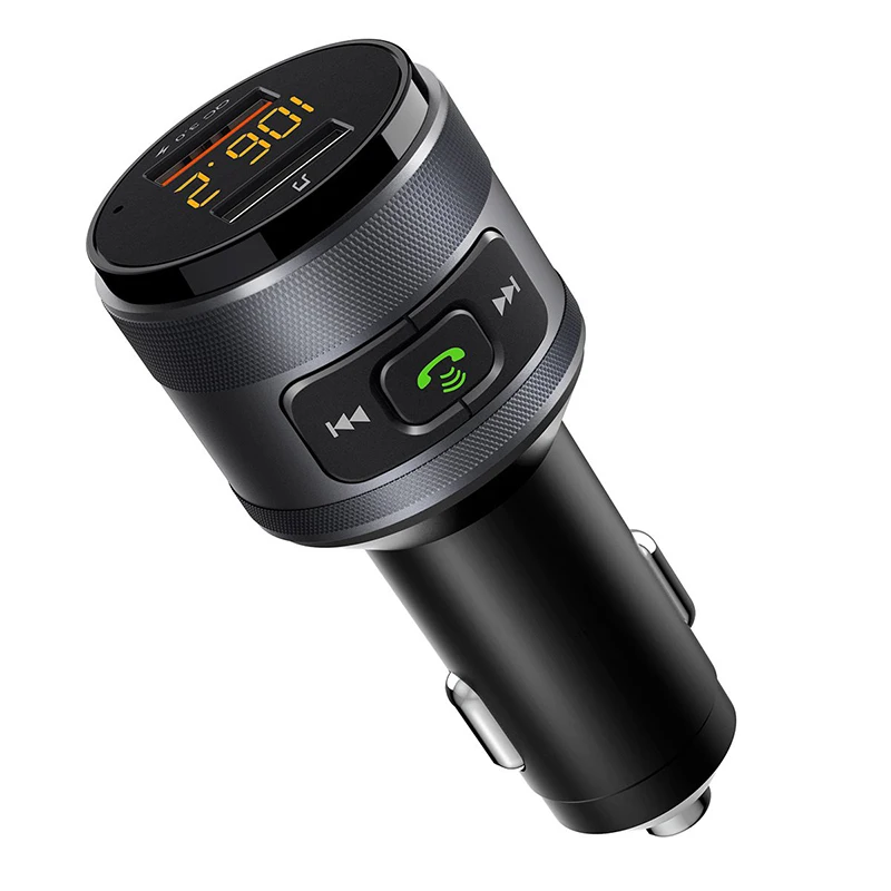 Универсальный Bluetooth fm-передатчик для адаптер для автомобильного радио Музыкальный плеер автомобильный комплект с громкой связью 2 usb порта зарядное устройство