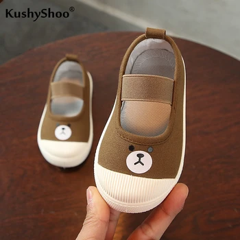 

KushyShoo Children Canvas Shoes Kids Casual Students Shoes Baby Kids Shoes for Girl Lovely Animal Prints Boy Shoes