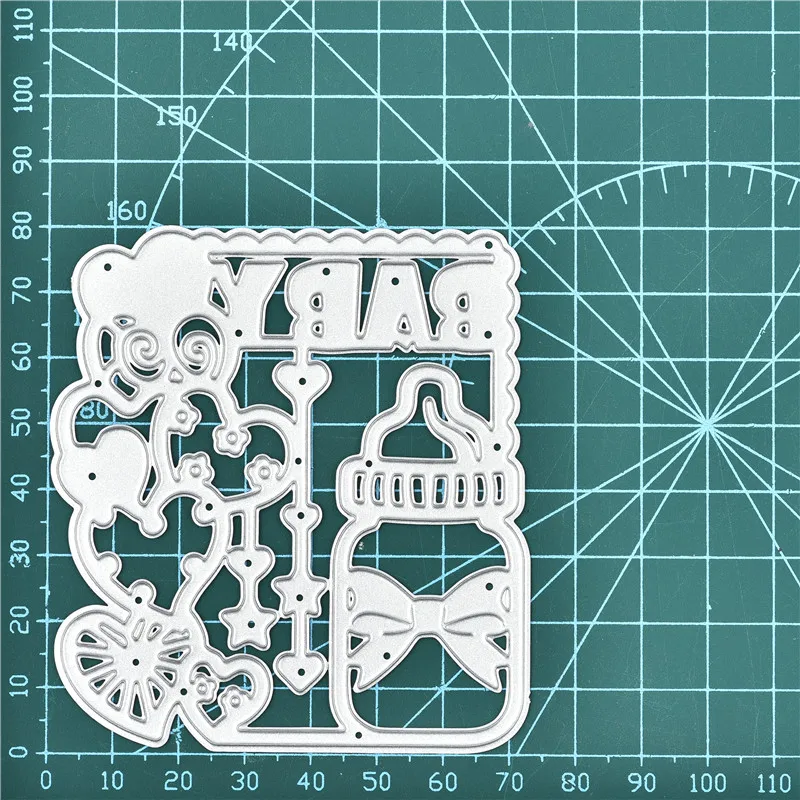 DiyArts детские базовые штампы рамка для резки металла новые карточные штампы для скрапбукинга Трафарет Шаблон-штамп для вырезания - Цвет: die