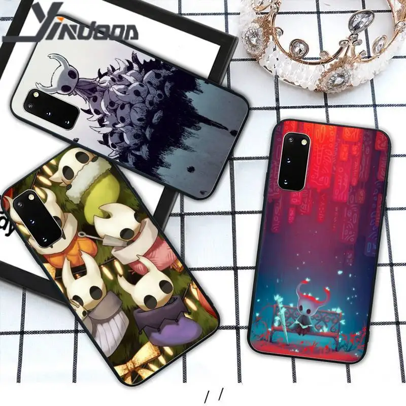 Мягкий черный Чехол Yinuoda HollowKnight из ТПУ для Samsung galaxy s6 s7 edge s8 s9 s10 lite s20 ULTRA plus