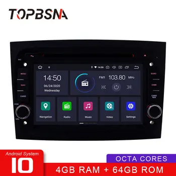 

TOPBSNA Android 10 Car DVD Player for FIAT DOBLO 2015 2016 2017 WIFI Multimedia GPS Navi 2 Din Car Radio Stereo Auto 4GB + 64GB