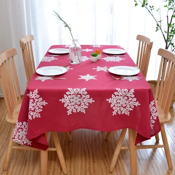 

Christmas Table Cloth New Linen Embroidered Table Cloth Tea Table Cloth Solid Color Table Cloth Table Cloth
