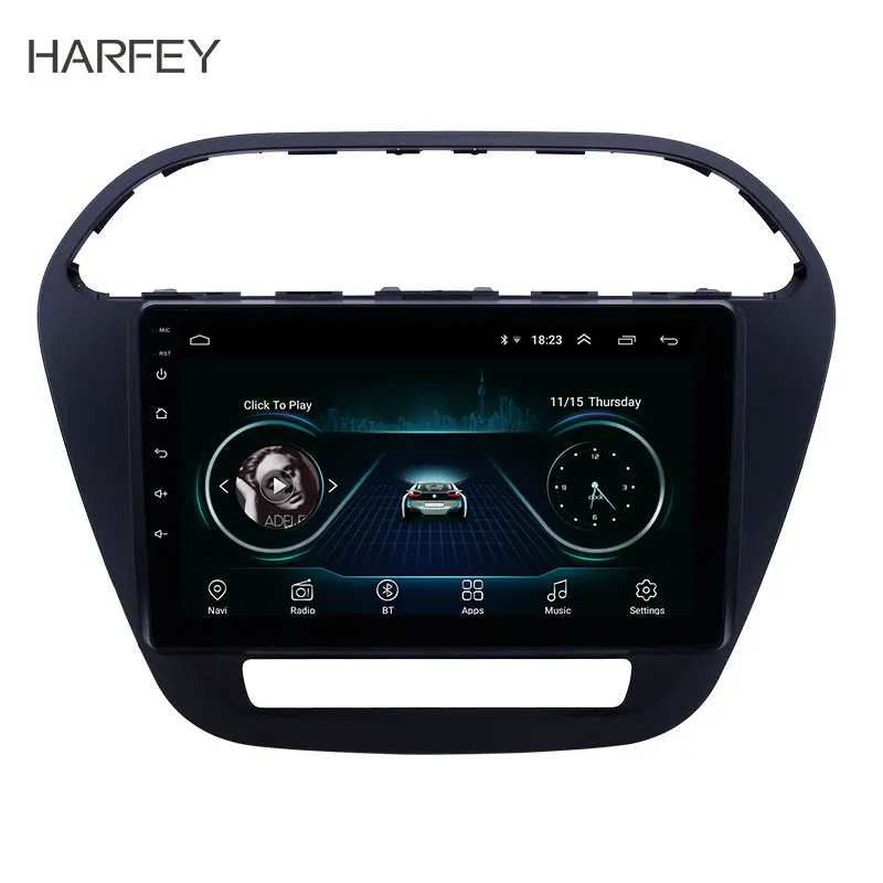 Harfey 9 дюймов Android 1 стерео для Tiago Nexon 2019 HD сенсорный экран автомобильный GPS Радио USB