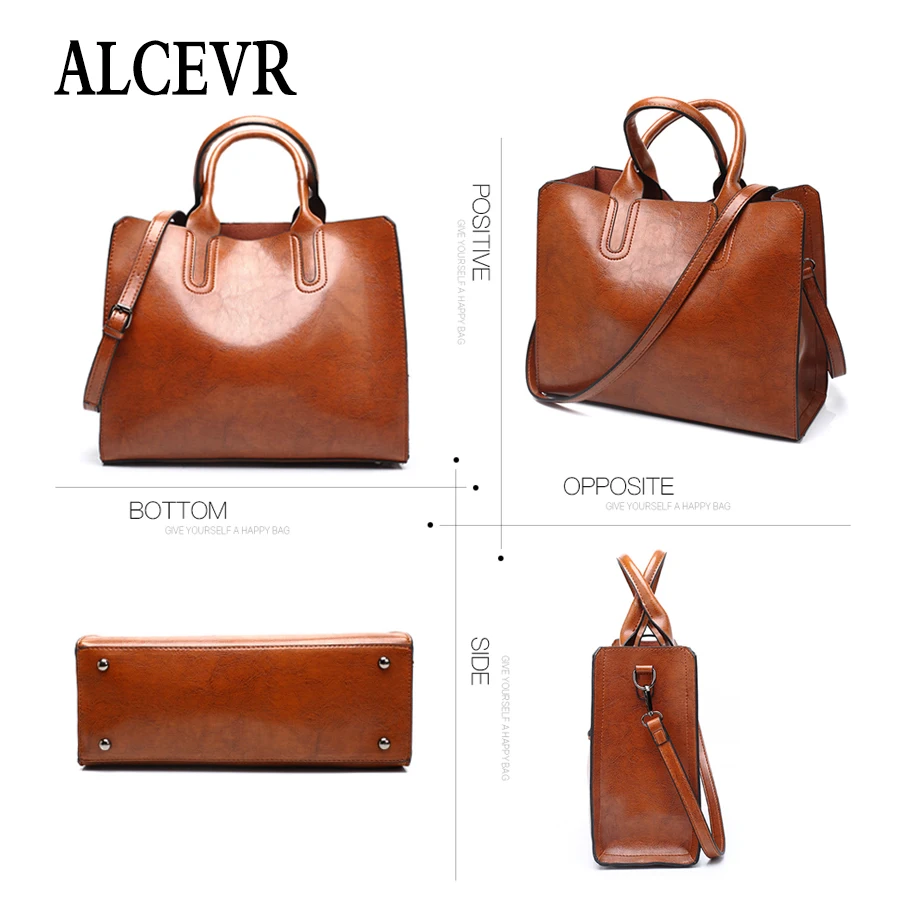 Kopen Alcevr Fashion Top Handvat Tassen Voor Vrouwen Pu Lederen Schoudertas Luxe Handtas Vrouwen Kofferbak Tote Bag Designer Crossbody tas