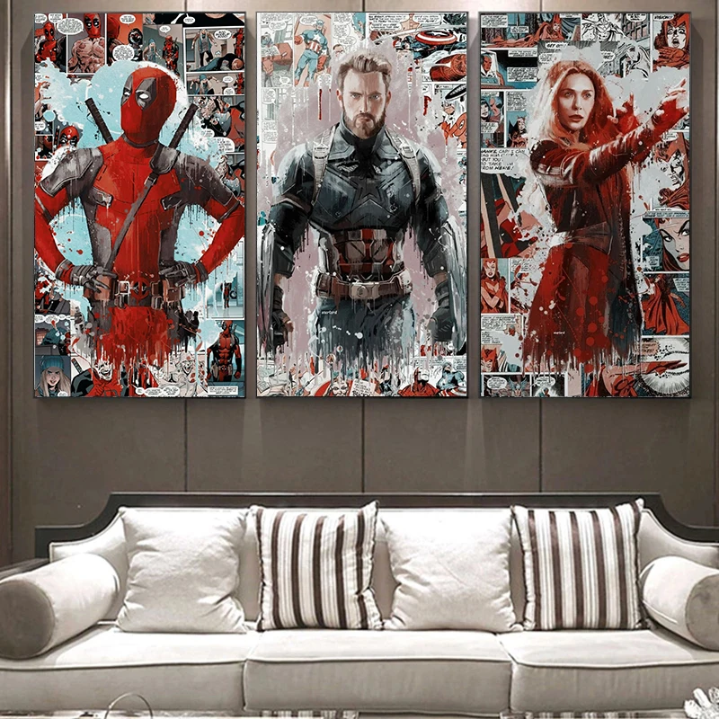 Marvel Comics Canvas Poster Print Canvas Wall Art Painting Comic