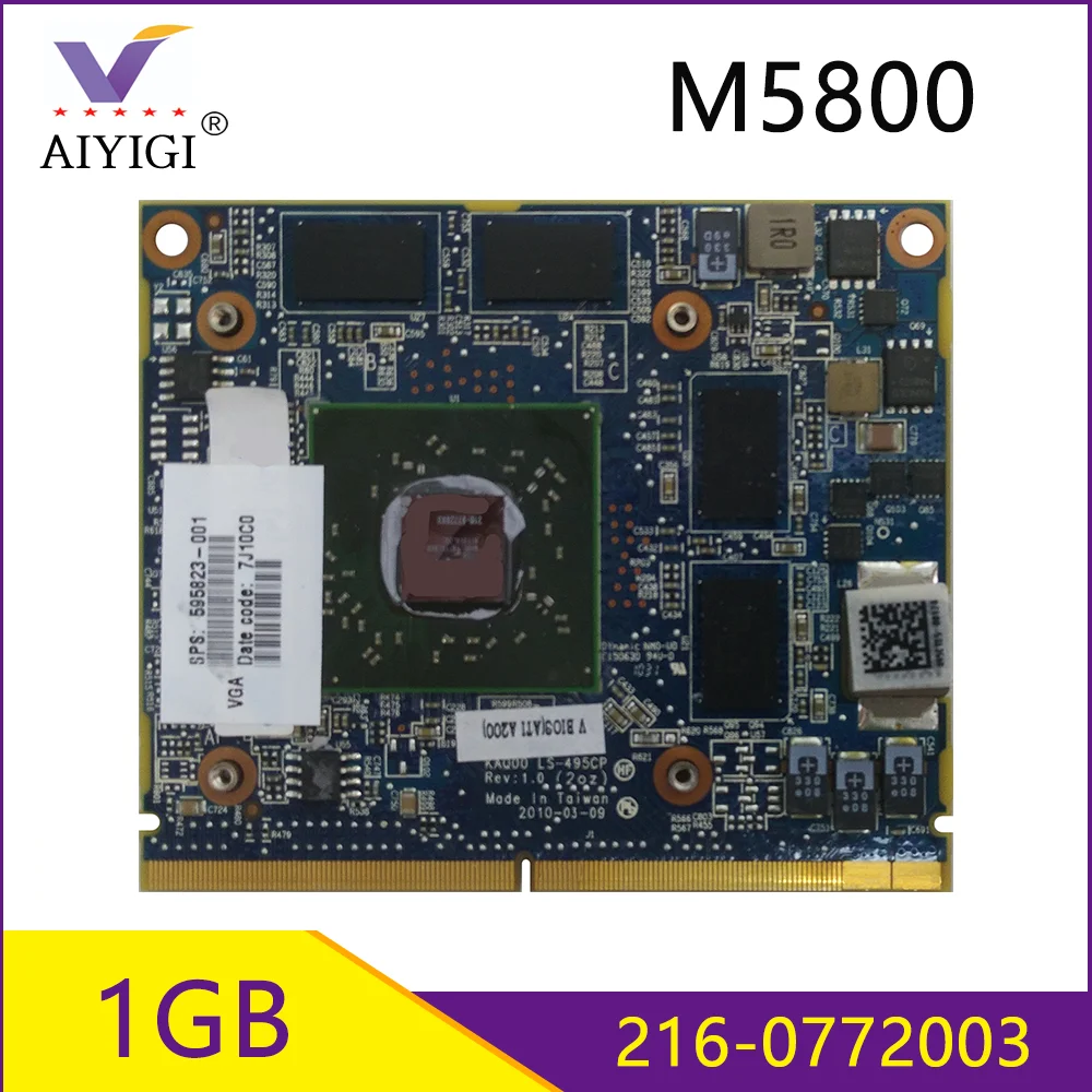 Видеокарта FirePro M5800 GDDR5 1 ГБ с X кронштейном 216 0772003 для HP Compaq 8540P 8540 Вт 8560 8570 8760 100%