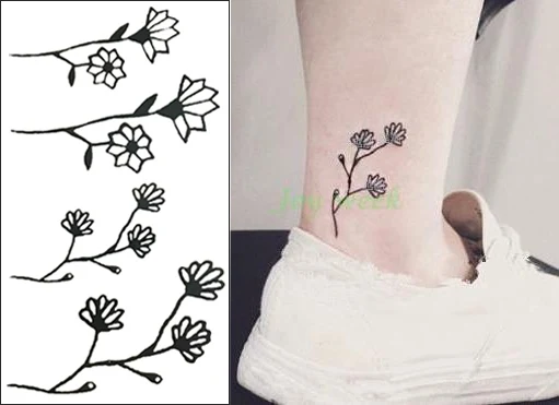 Водостойкая временная татуировка, наклейка 10,5*6 см, Сексуальная Роза, татуировка, цветок для девушек, женские татуировки, наклейка s флэш-тату, поддельные татуировки - Цвет: Красный