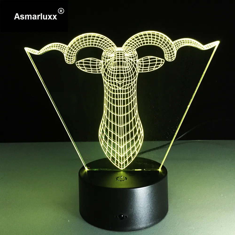 Asmarluxx 3d led lamp20016