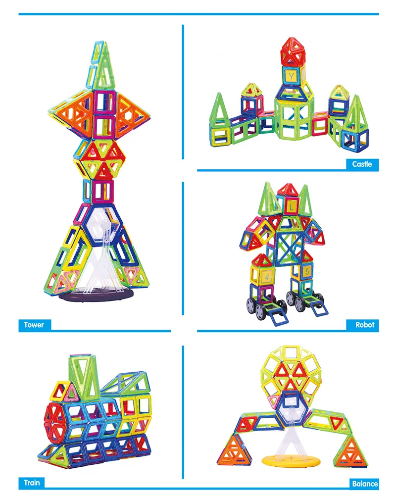 1 шт. Мини Размер Магнитные дизайнерские строительные блоки части оптом Ранние развивающие 3D DIY игрушки Магнитные строительные блоки игрушки