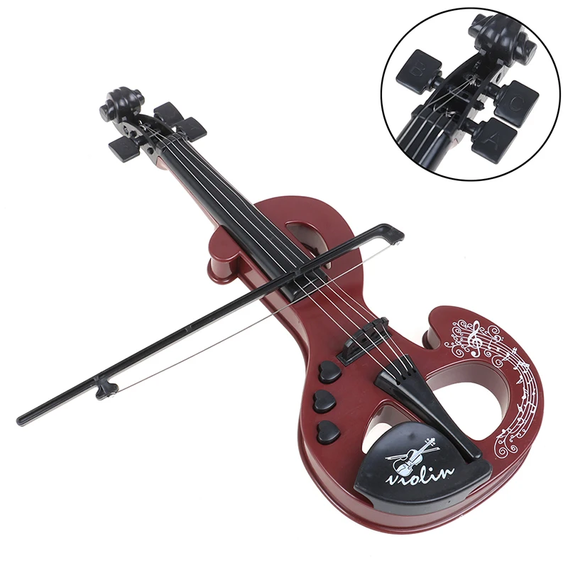 

1Pcs Plastics Children's Simulation Violin Toy Musical Instrument Guitar 1-3 Years Old Children Educational Puzzle Boy Girl