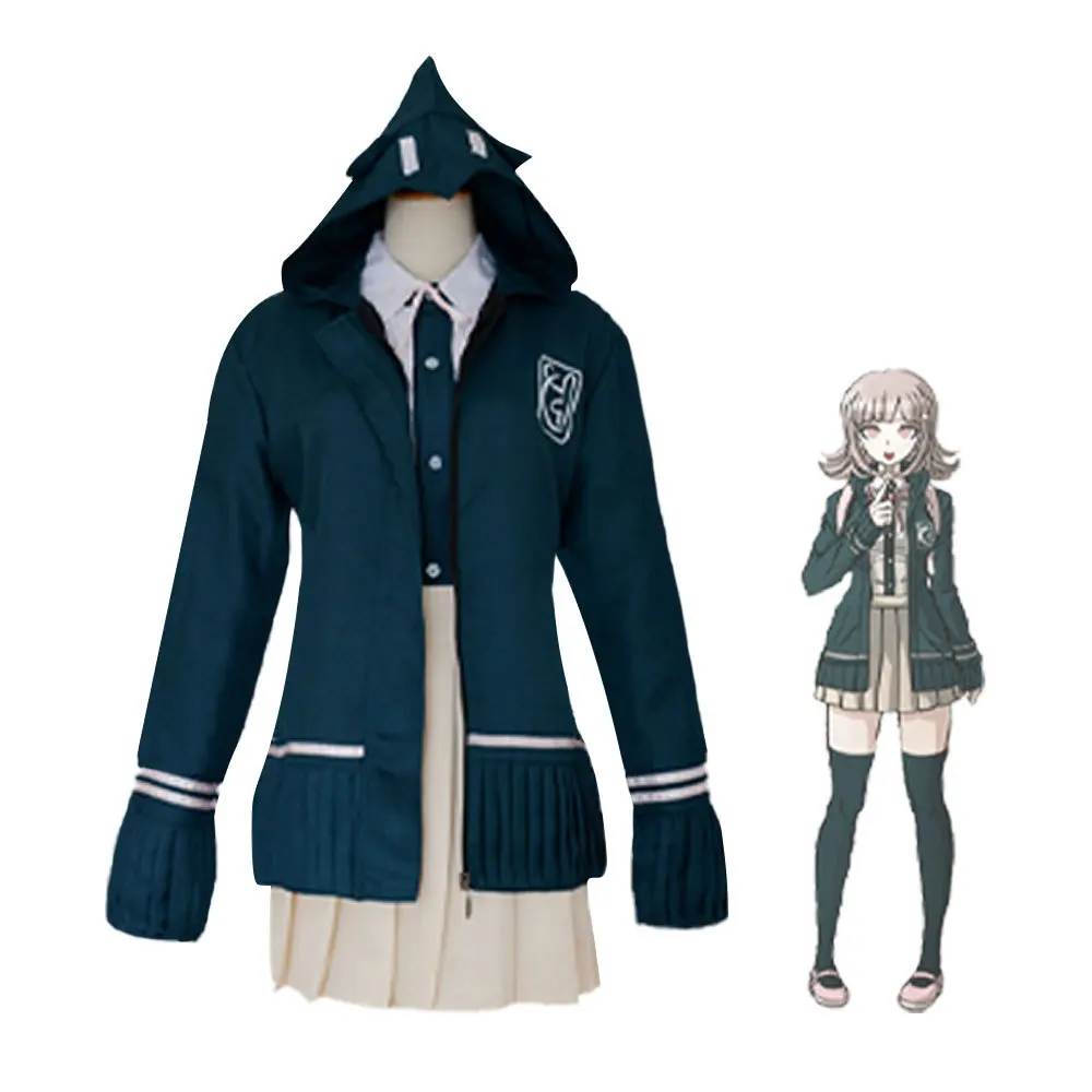 Костюм для косплея Super DanganRonpa 2 Dangan Ronpa Chiaki Nanami Mahiru Sonia Mikan Ibuki Униформа куртка