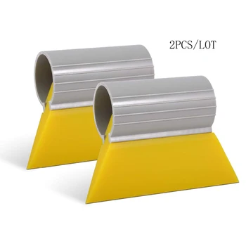 

FOSHIO 2PCS Car Window Windshield Water Snow Wiper Squeegee Ice Remove Shovel Household Cleaning Brush Auto Vinyl Wrapping Tool