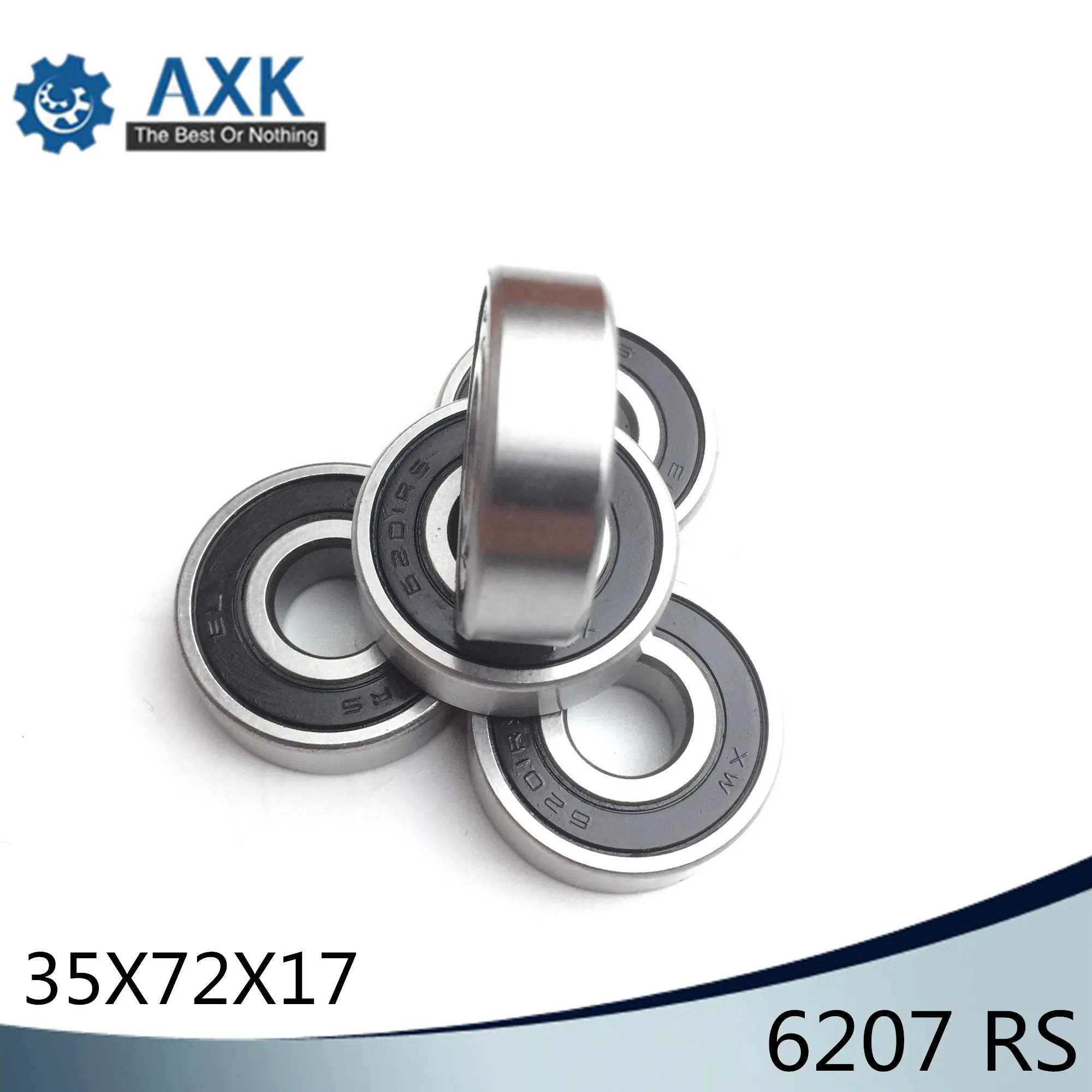 6207RS Bearing ABEC-3 (1 PCS) 35x72x17 mm Deep Groove 6207-2RS Ball Bearings 6207RZ 180207 RZ RS 6207 2RS EMQ Quality