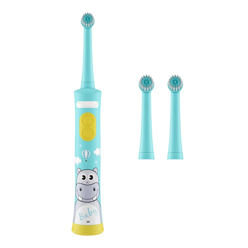 

Rechargeable Electric Toothbrush for Children Gum Care Rotation Vitality Cartoon Oral Health Soft Tooth Brush(Blue)