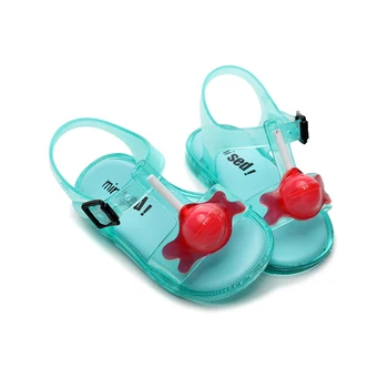 

Mini Melissa Cute 3D Lollipop Sandals 2020 New Summer Girl Jelly Shoes Non-slip Kids Sandal Melissa Toddler Shoes