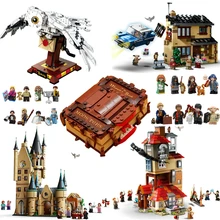 Harris Movie Monster Book Wizardry Astronomy Tower 4 Privet Drive Attack on The Burrow Hedwig Building Blocks Toys Gifts