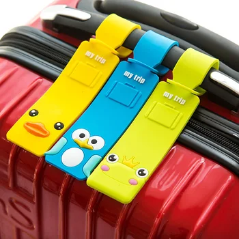 

Cartoon Travel Luggage Label Straps Luggage Tag 2016 For Cartoon Silicone Suitcase Korean Style Name ID Address Tags Luggage Tag