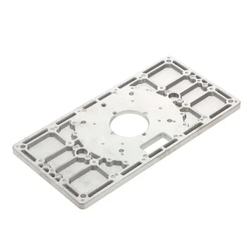 

Hot 235mm x 120mm x 8mm Router Table Insert Plate Woodworking Trimming Machine Flip Board Kit With 4 Inside Diameter Ferrules